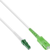 Cablu fibra optica Simplex FTTH LC/APC la SC/APC OS2 20m, InLine IL88420