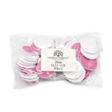 Set de 8 unități: Fișe adezive de schimb pentru discuri de pedichiură, 20 mm, #120, 50 bucăți, roz