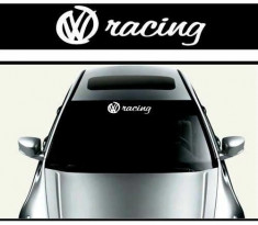 Sticker parasolar auto VW Racing foto