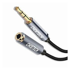 Cablu audio Jack stereo Choetech AUX001 3.5 mm tata - 3.5 mm mama 2m negru