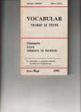 Vocabular. Teorie și teste &ndash; Gimnaziu. Liceu. Admitere &icirc;n facultate, Editura Recif, 1995 (autori: Marilena Chiriac si Marin Iancu)