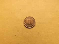 Germania 1 Reichspfennig / Pfennig 1924 J foto