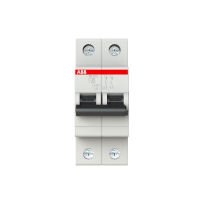 Siguranta automata 25A 2P C 4,5ka ABB SH202L 2CDS242001R0254 foto