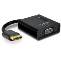 Adaptor AXAGON RVH-VG2 HDMI Male - VGA Female FullHD Micro USB Power IN foto