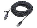 Cablu Goobay USB 3.0 RJ45, 15m, U/FTP, nichelat