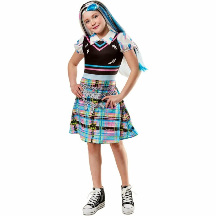 Costum de carnaval Monster High - Frankie Stien S (7-8 ani/max 128 cm) PlayLearn Toys