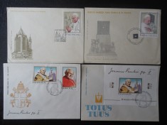 PAPA IOAN PAUL AL DOILEA-VIZITA IN POLONIA-7 FDC URI foto