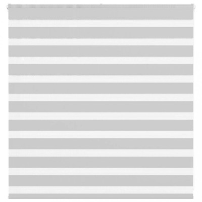 Jaluzea tip zebra gri deschis lățime țesătură 145,9cm poliester foto