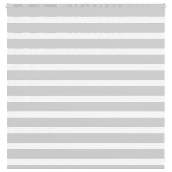 Jaluzea tip zebra gri deschis lățime țesătură 145,9cm poliester