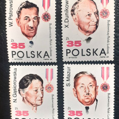 Polonia 1989 45 de ani ai Republicii Populare din Polonia serie 4v mnh