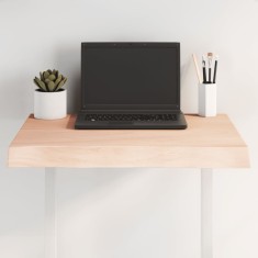 vidaXL Blat masă 60x60x(2-6) cm lemn stejar netratat contur organic 363871