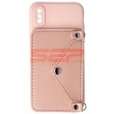 Toc TPU Crossbody Wallet Apple iPhone XS PINK