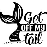 Sticker Auto, Get off my tail, 27 cm, 12234ST-9