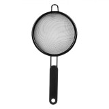 Strecurătoare Metalică, M&acirc;ner Negru, Diametru 10cm, cu maner, metal, Oem