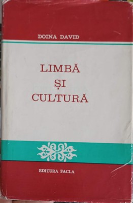 LIMBA SI CULTURA-DOINA DAVID foto