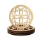 Set 4 suport pahar lemn model Cross