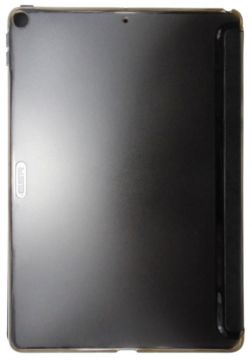 Husa tip carte cu stand ESR Yippee neagra cu spate fumuriu transparent pentru Apple iPad Air 3