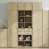 VidaXL Dulap &icirc;nalt, stejar sonoma, 70x42,5x185 cm, lemn prelucrat 3281464