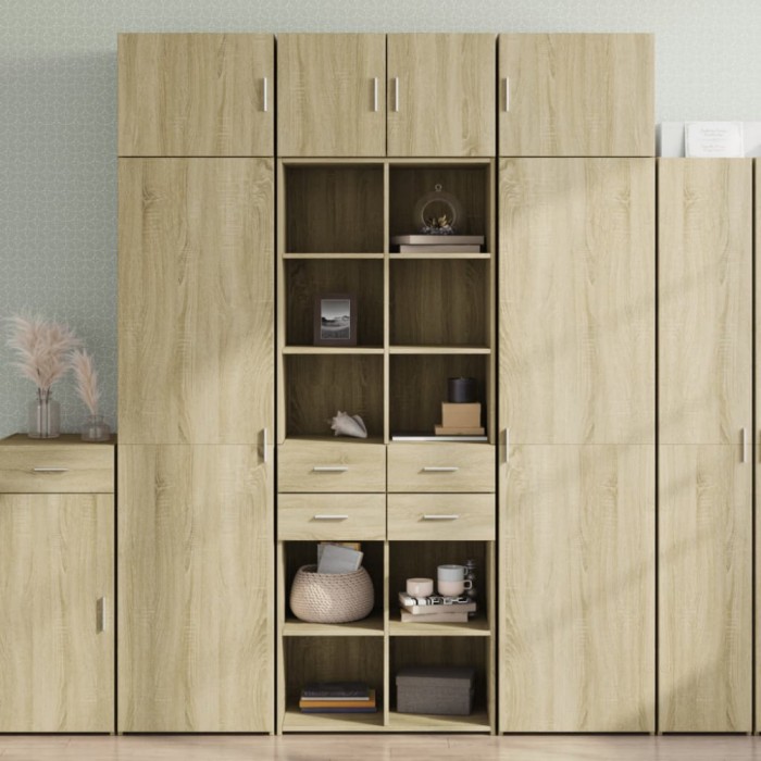 vidaXL Dulap &icirc;nalt, stejar sonoma, 70x42,5x185 cm, lemn prelucrat 3281464