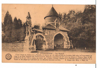 CPIB 16738 CARTE POSTALA - CHAUDFONTAINE, TOUR MALAKOFF, VECHE, 1927 foto