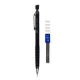 Set Creioane Mecanice, Negru, 0.7mm, Radiere Incluse, 6 Bucăți, Oem