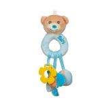 Jucarie Zornaitoare din Plus, model Ursulet Gogoasa, Albastru, 25 cm, ATU-082989