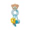 Jucarie Zornaitoare din Plus, model Ursulet Gogoasa, Albastru, 25 cm, ATU-082989