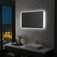 Oglinda cu LED pentru perete de baie, 100 x 60 cm GartenMobel Dekor