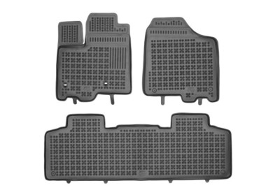 Covorase auto Toyota Sienna, 01.2010-08.2017, model: Versiunea pentru 7 persoane, negru; elastomer, RapidAuto foto