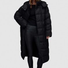 AllSaints palton ALLANA PUFFER femei, culoarea negru, de iarna, oversize