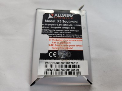 Acumulator Allview Soul X5 mini folosit foto