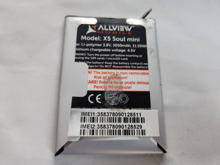 Acumulator Allview Soul X5 mini folosit
