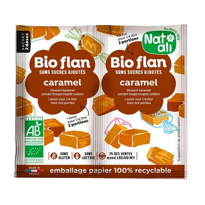 Budinca de caramel, bio, 2 bucati x 5g, Nat-ali foto