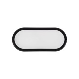 Bat LED oval 18W 6400K 100lm/W IP65, negru, Novelite
