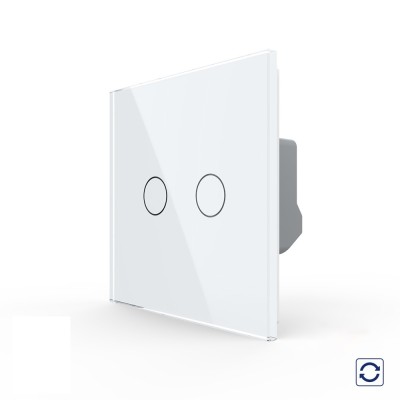 Intrerupator Dublu cu Reset si Contact Uscat LIVOLO - Serie Noua SmartElectro IntelligentHouse foto