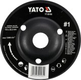 Disc circular depresat raspel pentru lemn 115x22.2 mm tip 1 YATO