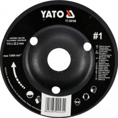 Disc circular depresat raspel pentru lemn 115x22.2 mm tip 1 YATO