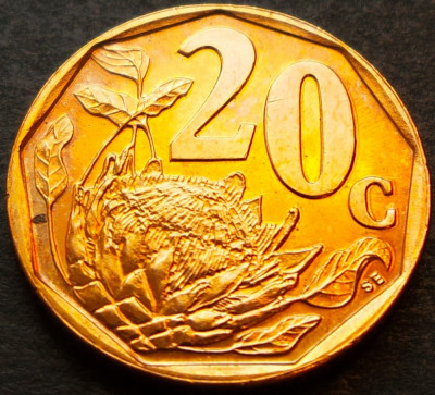 Moneda exotica 20 CENTI - AFRICA de SUD, anul 1997 *cod 3197 = AFERIKA BORWA foto
