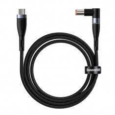 Cablu incarcare USB Type-C la Jack 7.9 x 5.5 mm Baseus Zinc Magnetic Series, 2 m, 100W, Negru CATXC-Y01