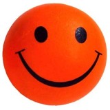 Jucarie minge plina Emoji &Oslash; 5,7 cm portocalie