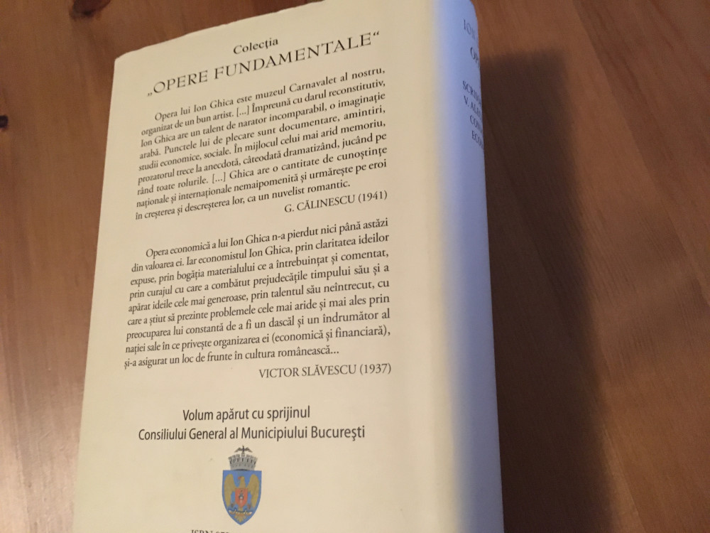 Ion Ghica, Opere complete in 3 volume. Ediție de lux Academia Romana |  Okazii.ro