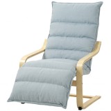 HOMCOM Fotoliu de living cu suport pentru picioare reglabil, tapițat &icirc;n catifea cu cadru din lemn 67x93x105 cm Albastru deschis | Aosom Romania
