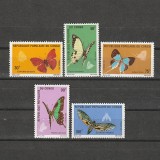 Fluturi Sc. 257-261 (Scott) Congo 1971, Centrafrica, Fauna, Nestampilat
