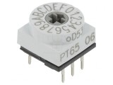 &Icirc;ntrerupător Codificare HEX/BCD 16 Poz THT 80m&Omega;
