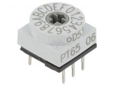 &Icirc;ntrerupător Codificare HEX/BCD 16 Poz THT 80m&Omega;