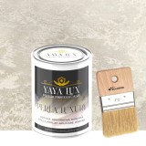 Vopsea Decorativă Perla Luxury Bej Deschis 2 L cu fulgi perlați&ndash;Pensulă inclusă-Toro Decor