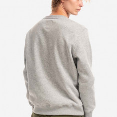 Alpha Industries bluză Basic Sweater Small Logo bărbați, culoarea gri, cu imprimeu 188307.17-grey