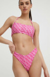 HUGO bikini brazilieni culoarea roz 50515320