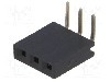 Conector 3 pini, seria {{Serie conector}}, pas pini 2.54mm, CONNFLY - DS1024-1*3R0