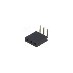 Conector 3 pini, seria {{Serie conector}}, pas pini 2.54mm, CONNFLY - DS1024-1*3R0